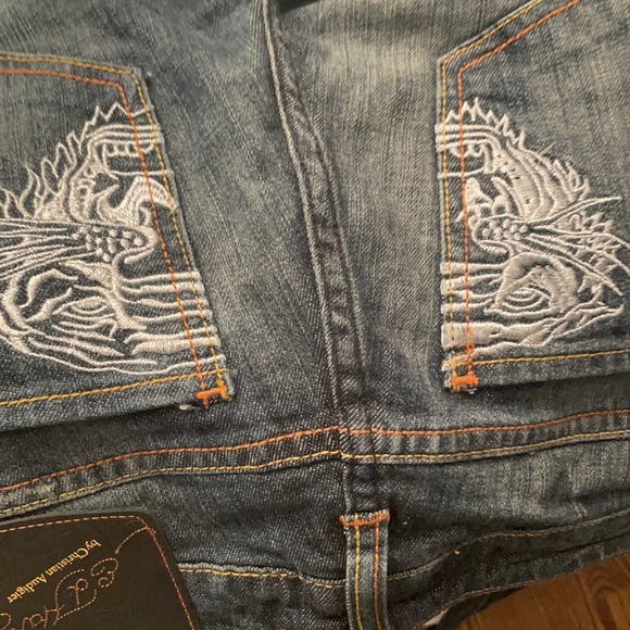 Ed Hardy by Christian Audigier Tiger Head Jeans - Picture 3 of 8